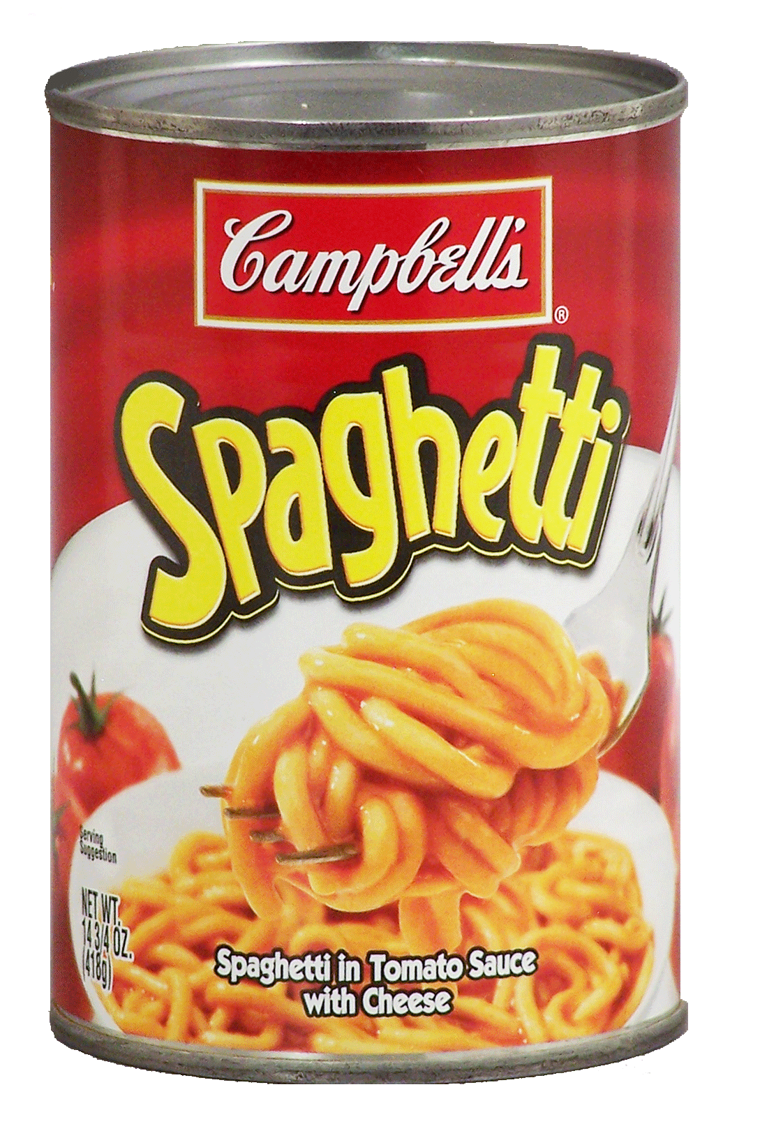 Campbell's&nbsp;Spaghetti Canned Pasta&nbsp;Pasta w/Tomato Sauce & Cheese Full-Size Picture